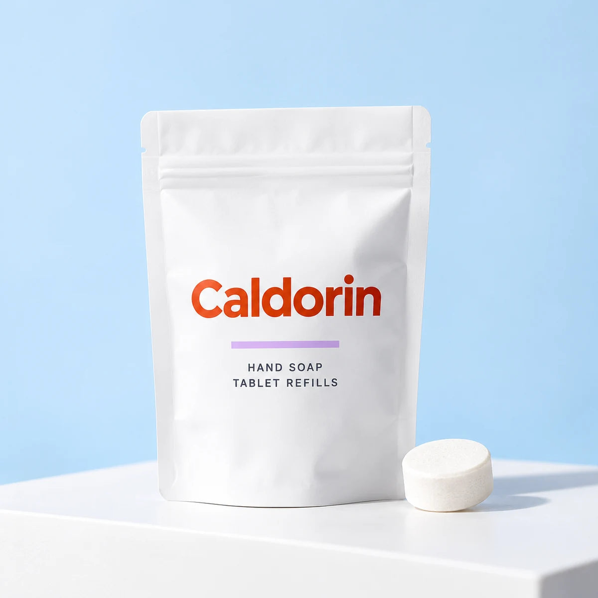 Caldorin Hand Soap Tablet Refills — front studio product photograph
