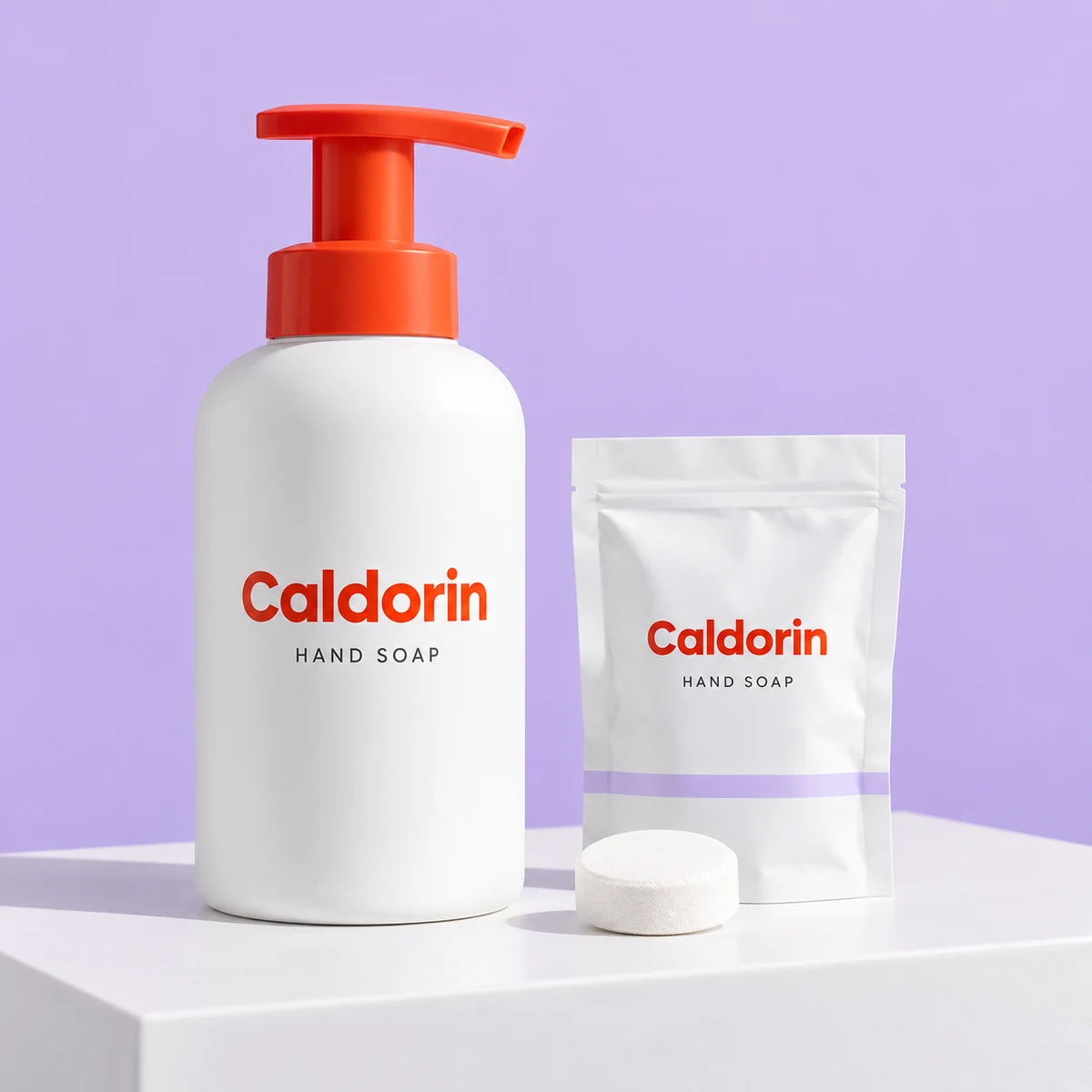 Caldorin Hand Soap Starter Set — front studio product photograph